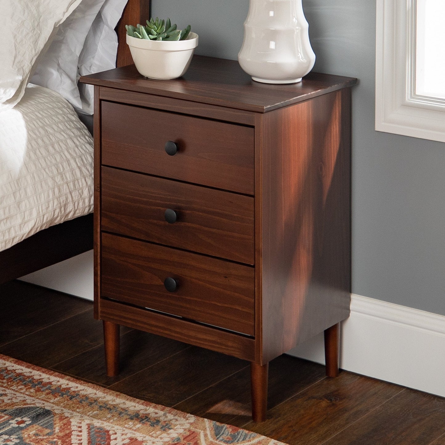 Spencer Solid Wood Transitional Nightstand