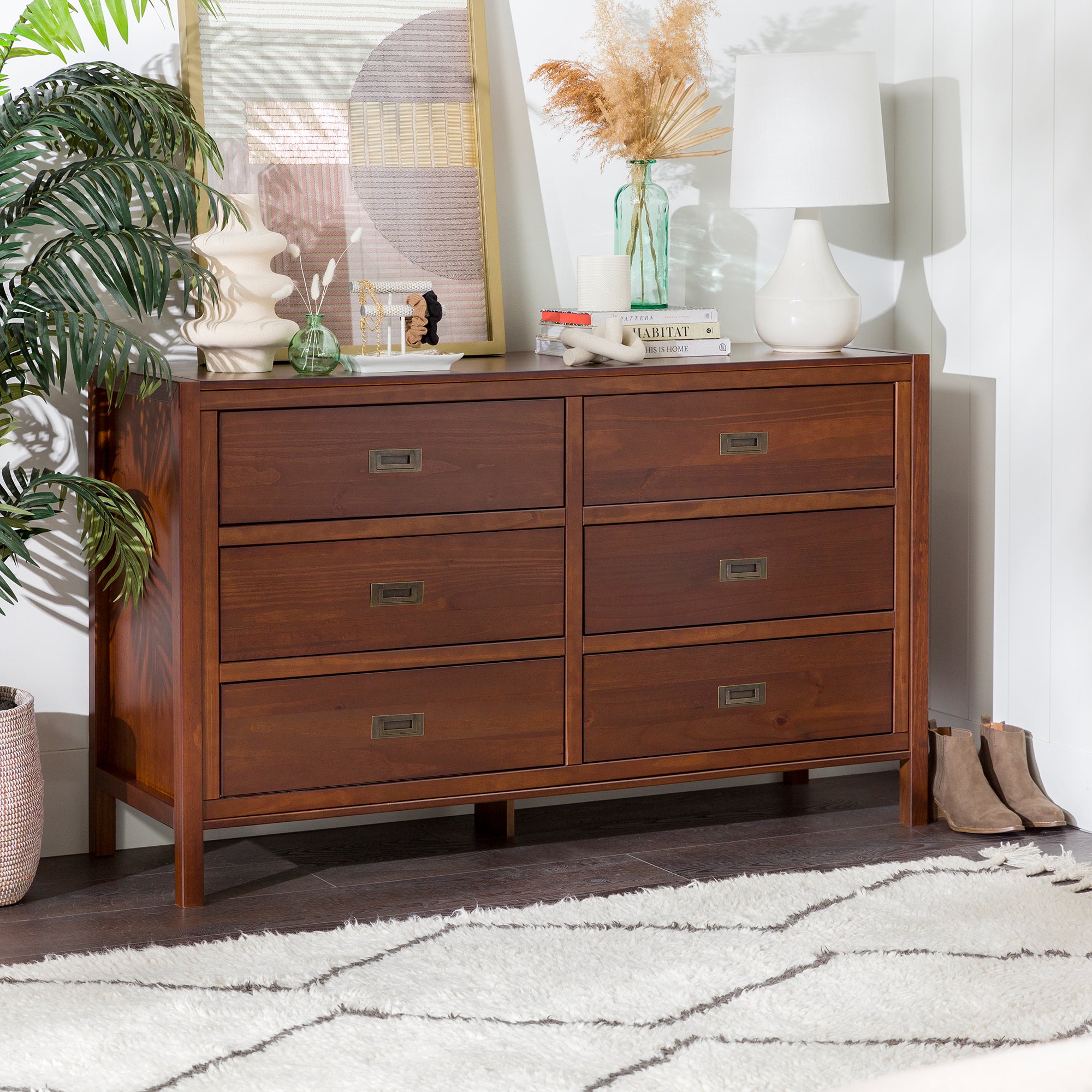 Lydia Solid Wood Modern Contemporary Dresser