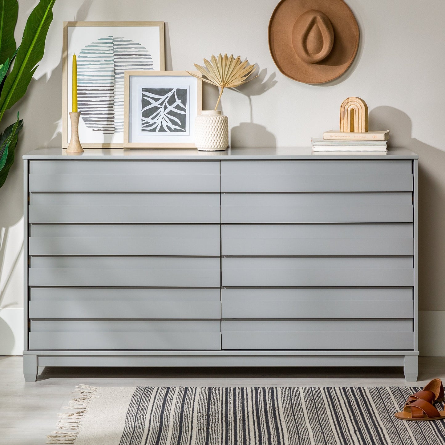 Priya 6-Drawer Solid Wood Dresser