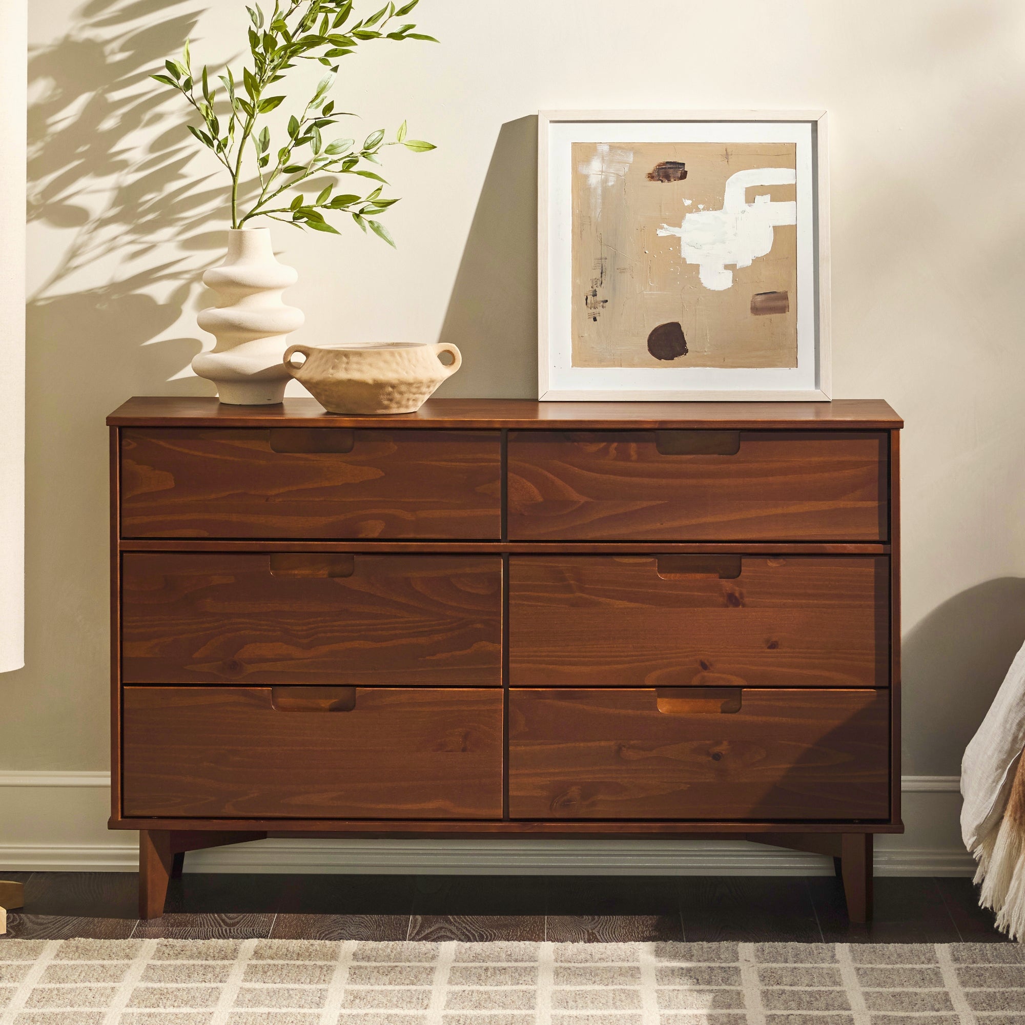 Sloane Mid Century Modern Solid Wood Dresser