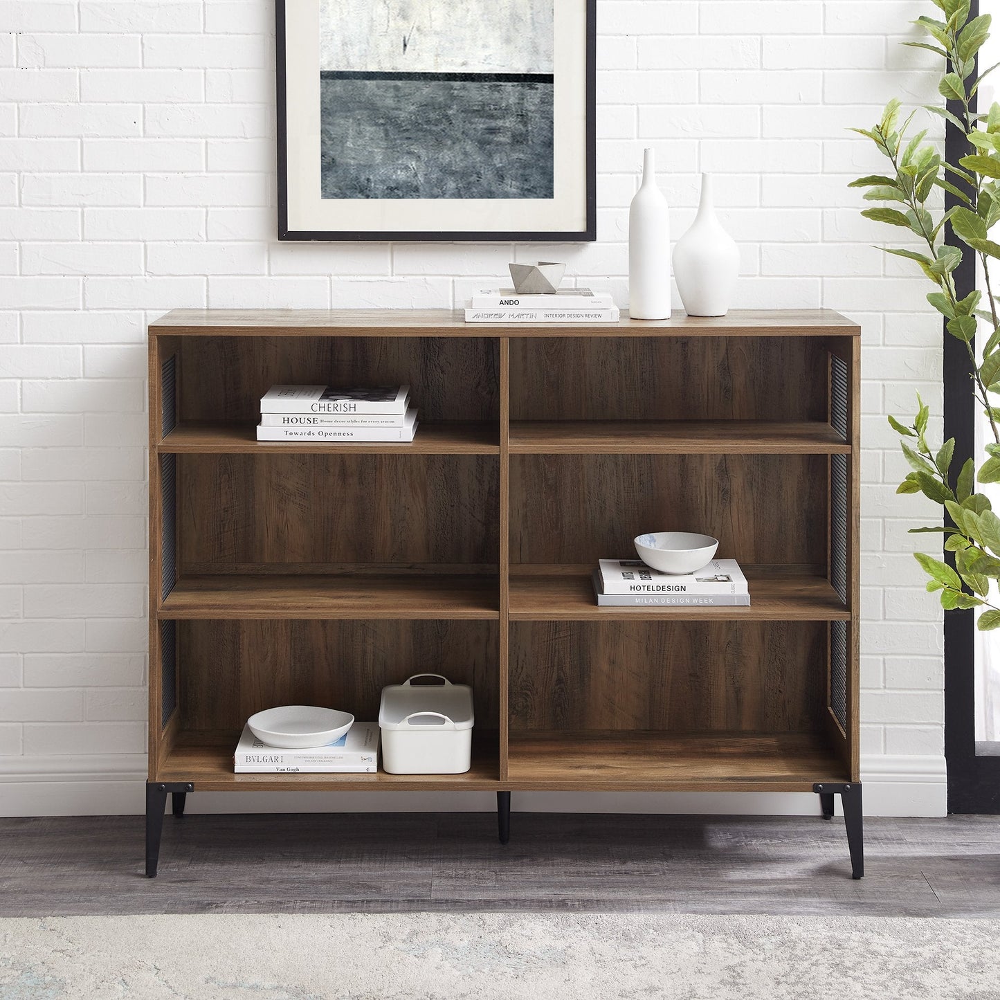 Jasper Mesh Bookshelf 52 Inch