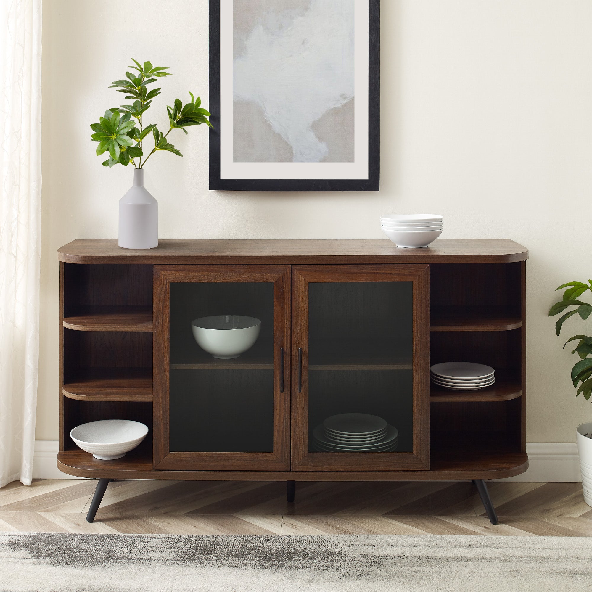 Franny 58" 2- Door Curved End Sideboard