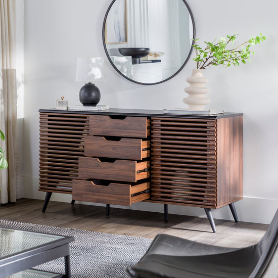 Havana Sliding Door Drawer Sideboard