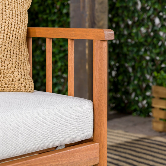 Circa Modern Solid Wood Spindle Patio Loveseat