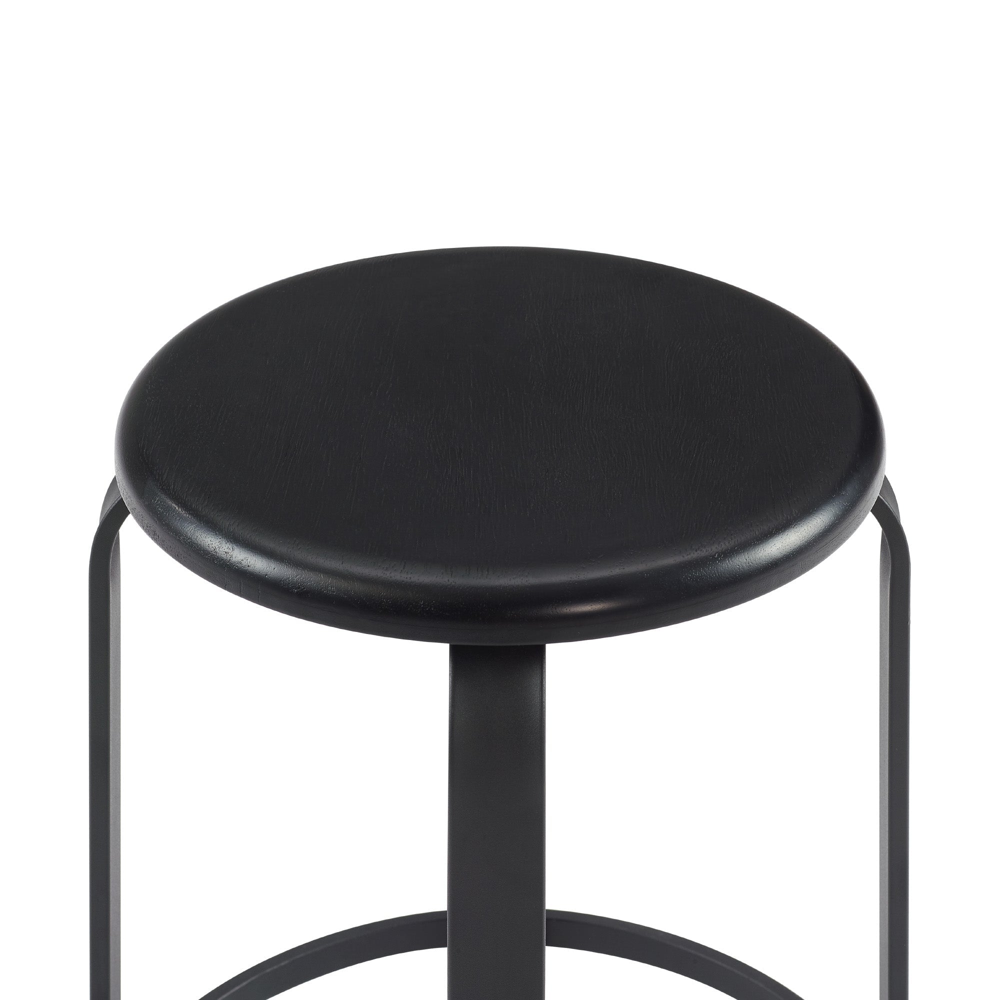 Colton 26" 2-Piece Metal and Wood Round Kitchen Bar Stool