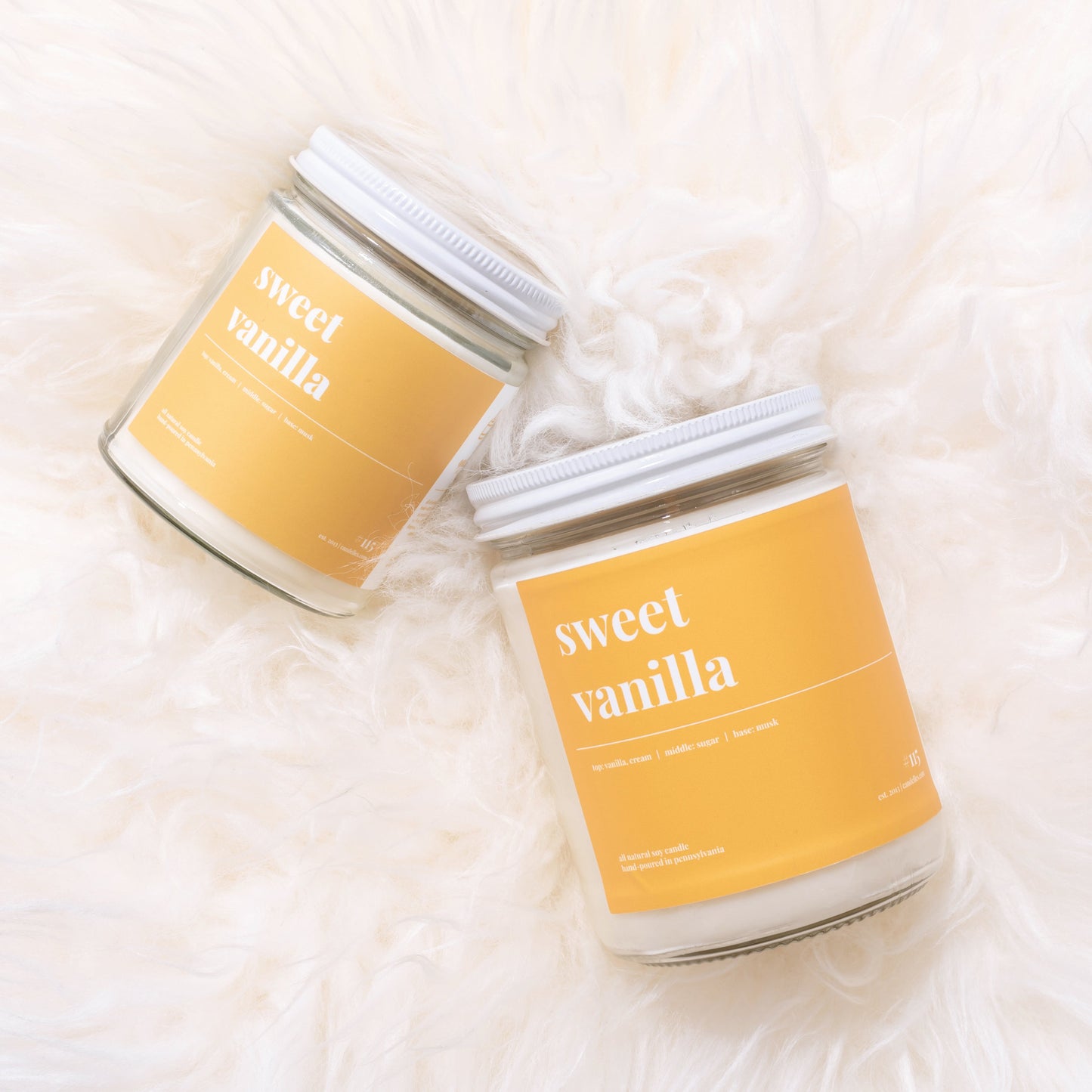 Sweet Vanilla Soy Candle - Petite