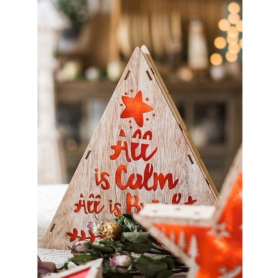 Christmas Decorative Light Box in Red - Mac & Mabel