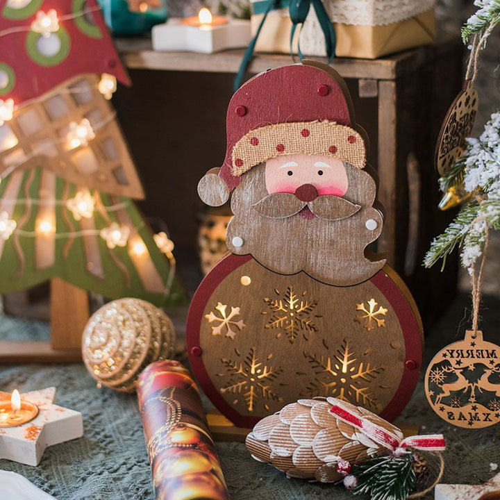Christmas Decorative Wooden Light Box - Mac & Mabel