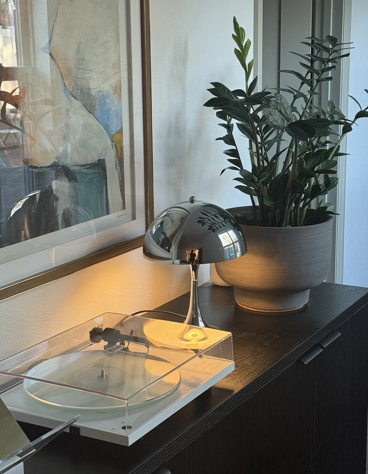 Chrome Metal Table Lamp - Mac & Mabel