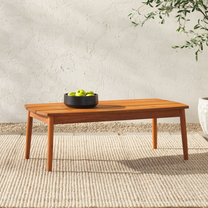 Circa Modern Solid Wood Patio Coffee Table - Mac & Mabel