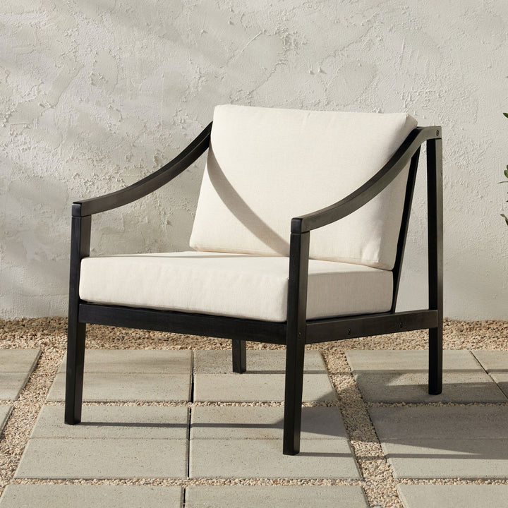 Cologne Modern Solid Wood Outdoor Lounge Chair - Mac & Mabel