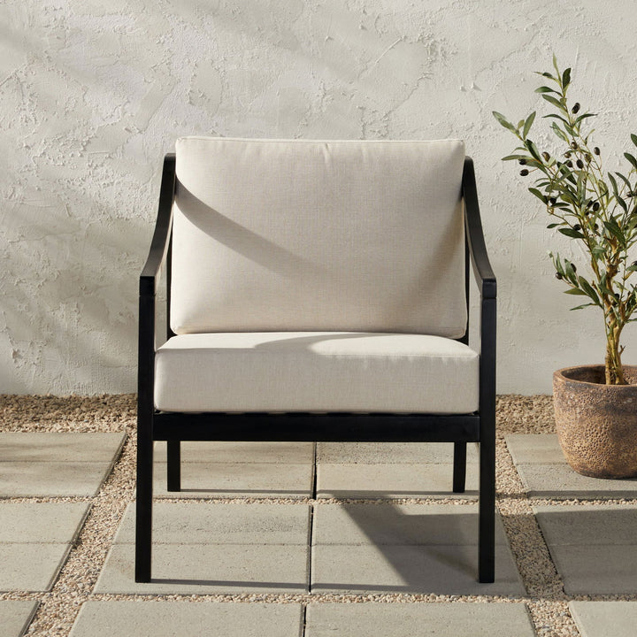 Cologne Modern Solid Wood Outdoor Lounge Chair - Mac & Mabel