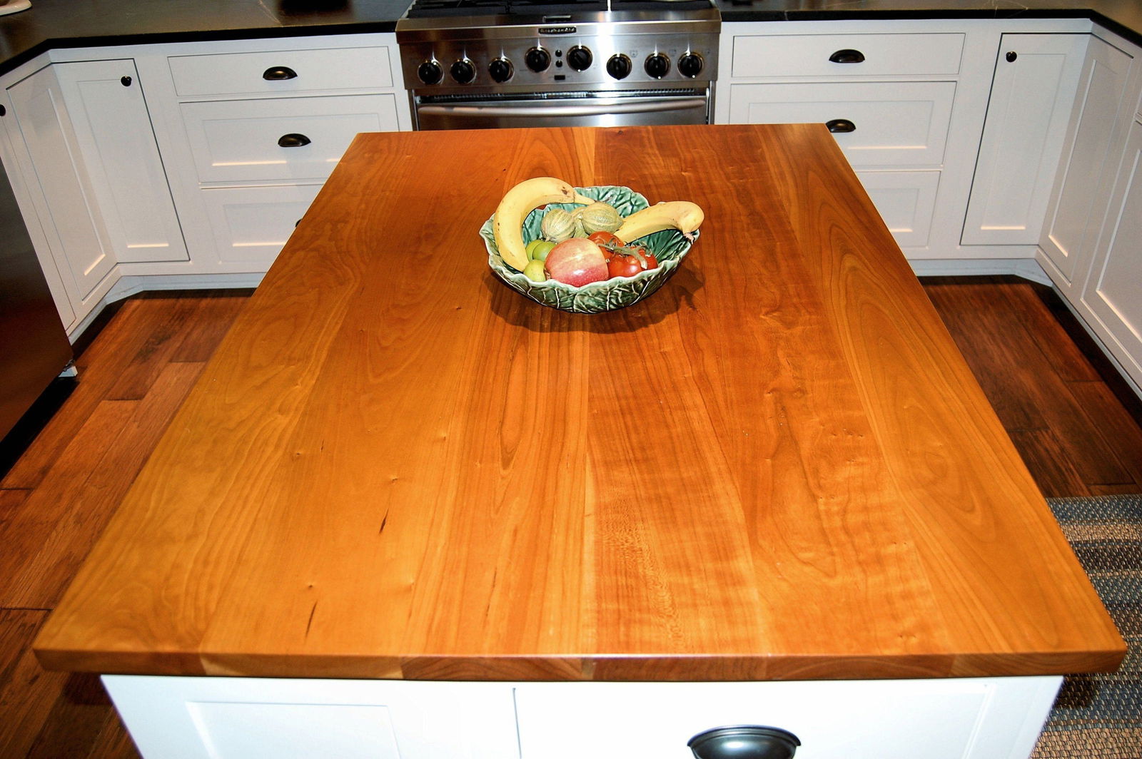 Custom Cherry Wood Plank Countertops Created With YOUR Dimensions - Butcher Block Table, Kitchen Island - Mac & Mabel