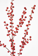 Load image into Gallery viewer, Faux Outdoor Red Berry Stem
