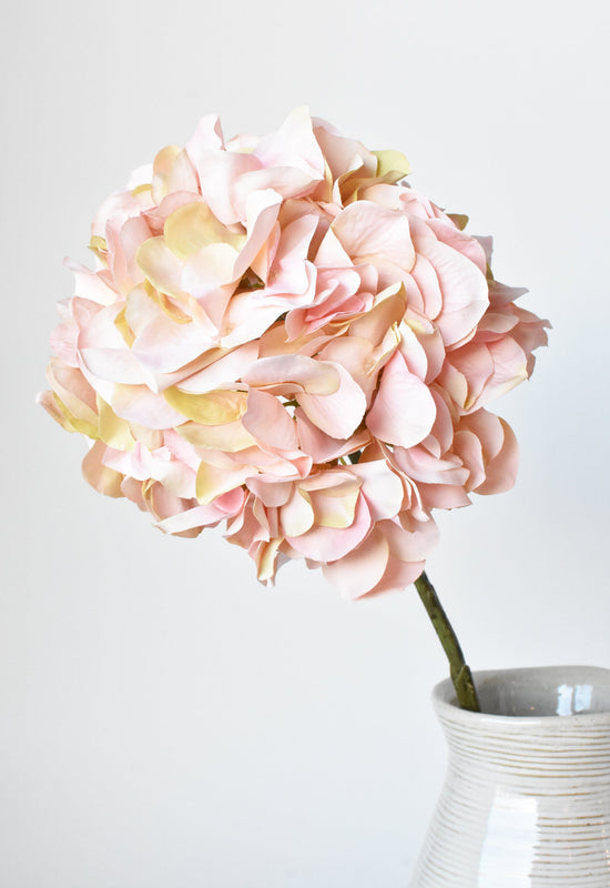 Hydrangea Stem, 21", Light Pink