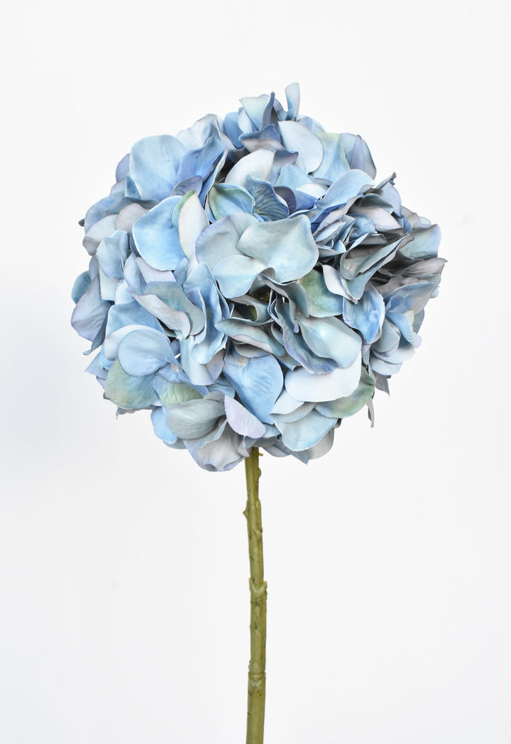 Hydrangea Stem, 21", Light Blue