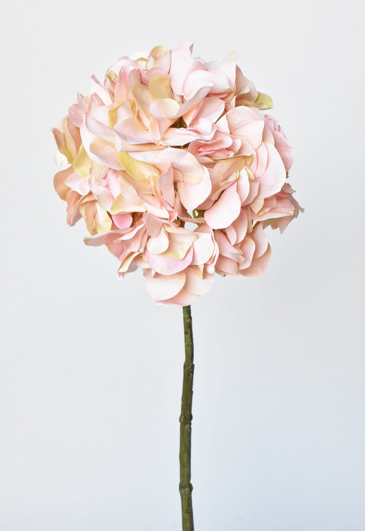 Hydrangea Stem, 21", Light Pink