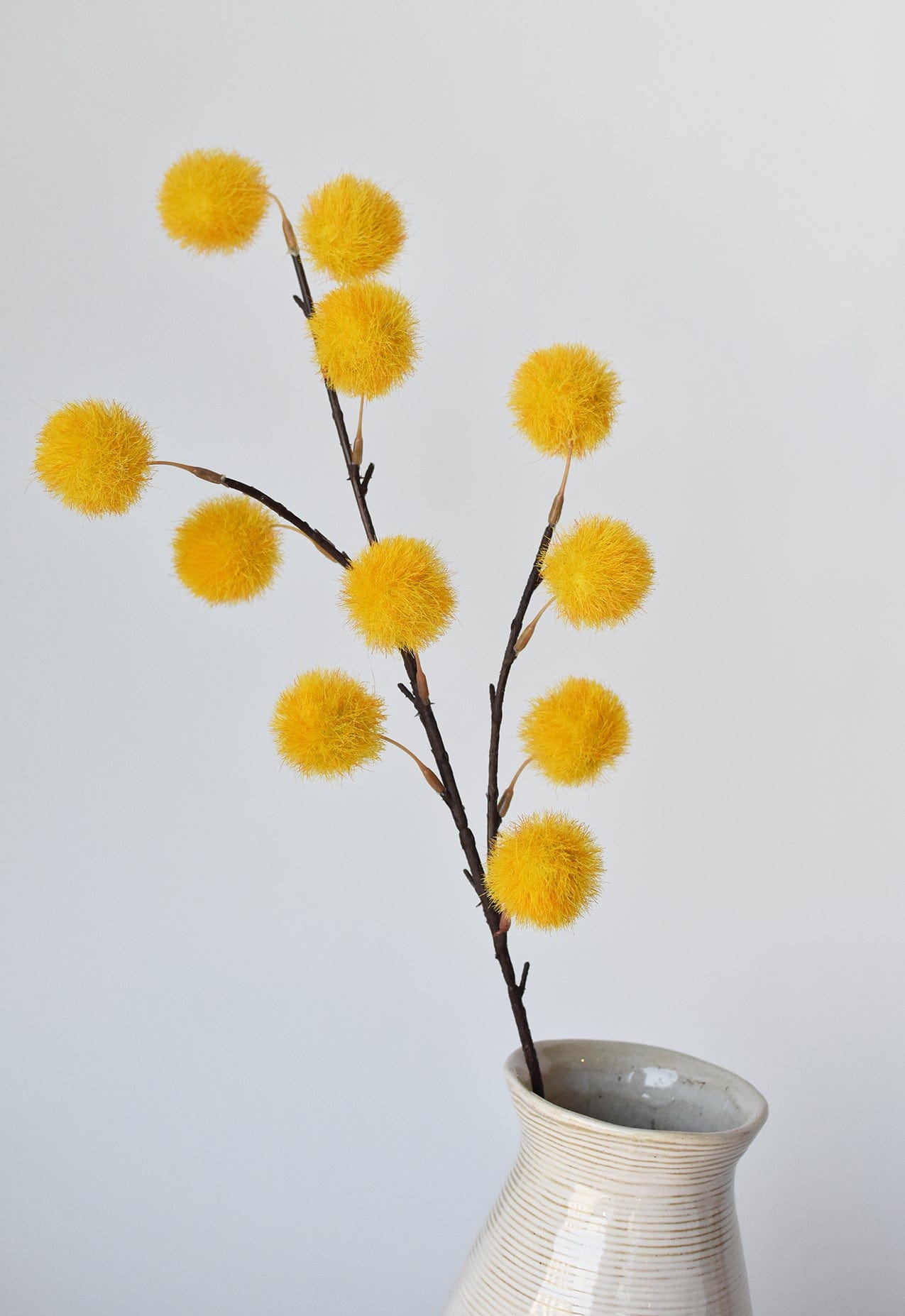 Pom-Pom Stem, 30", Yellow