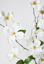 Load image into Gallery viewer, 29&quot; Faux Dogwood Branch Stem White
