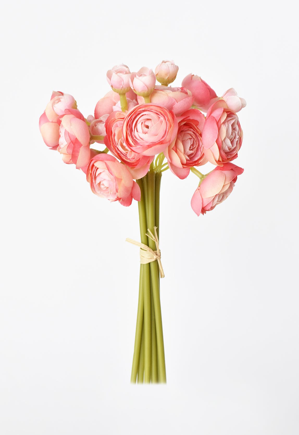 Ranunculus Stem Bundle, 10.5", Light Pink