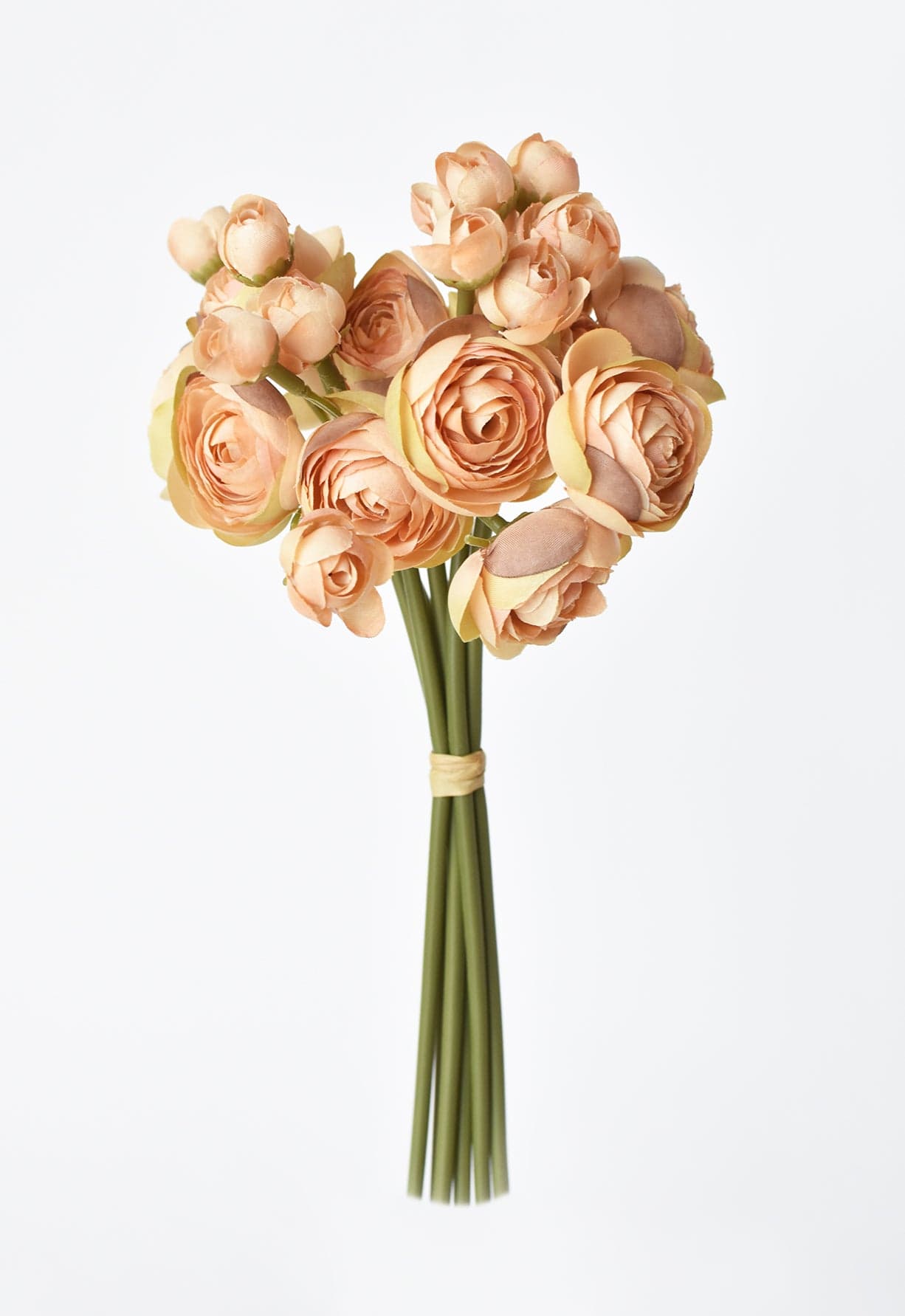 Ranunculus Stem Bundle, 10", Dusty Orange