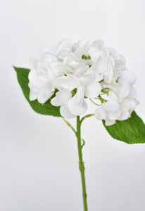 Real Touch White Hydrangea Stem, 13"
