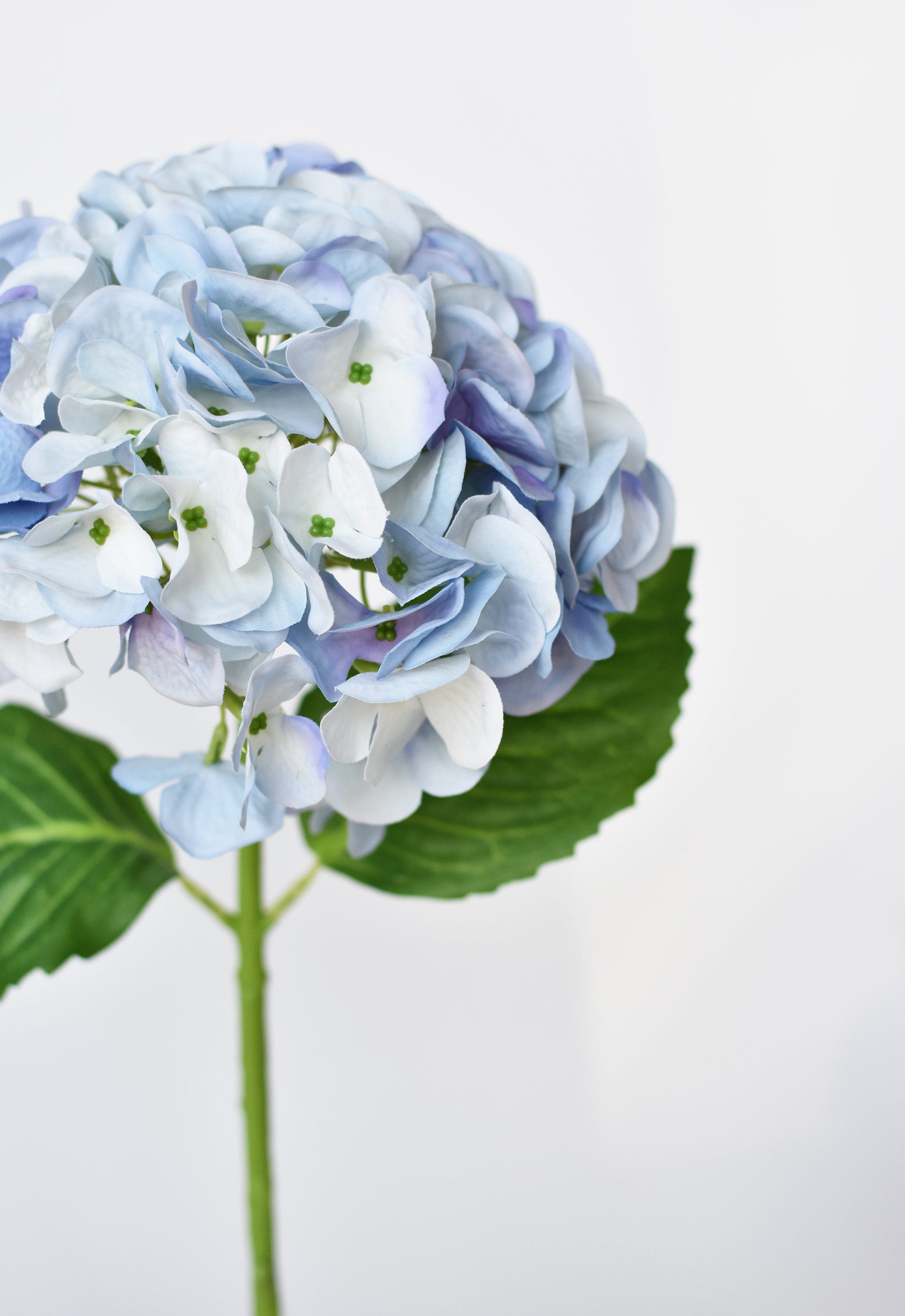 Real Touch Blue & Purple Hydrangea Stem, 19"