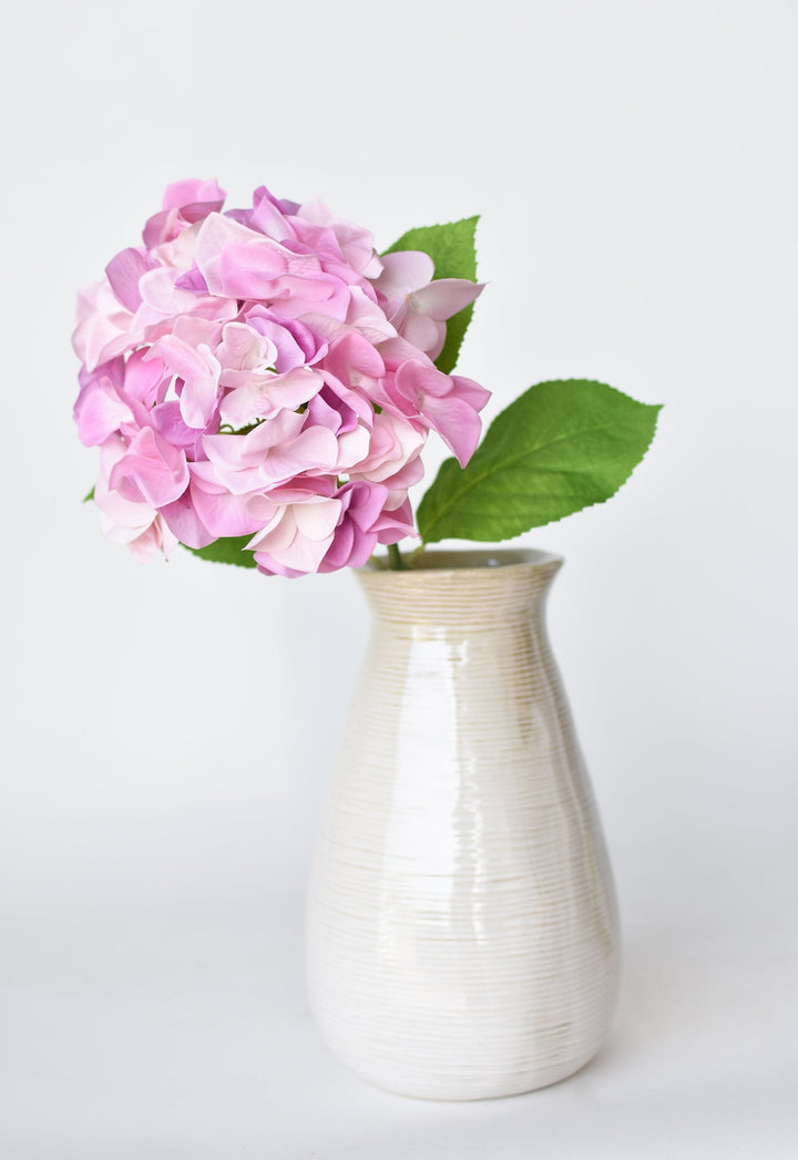 Hydrangea Stem, 19", Pink, Real Touch
