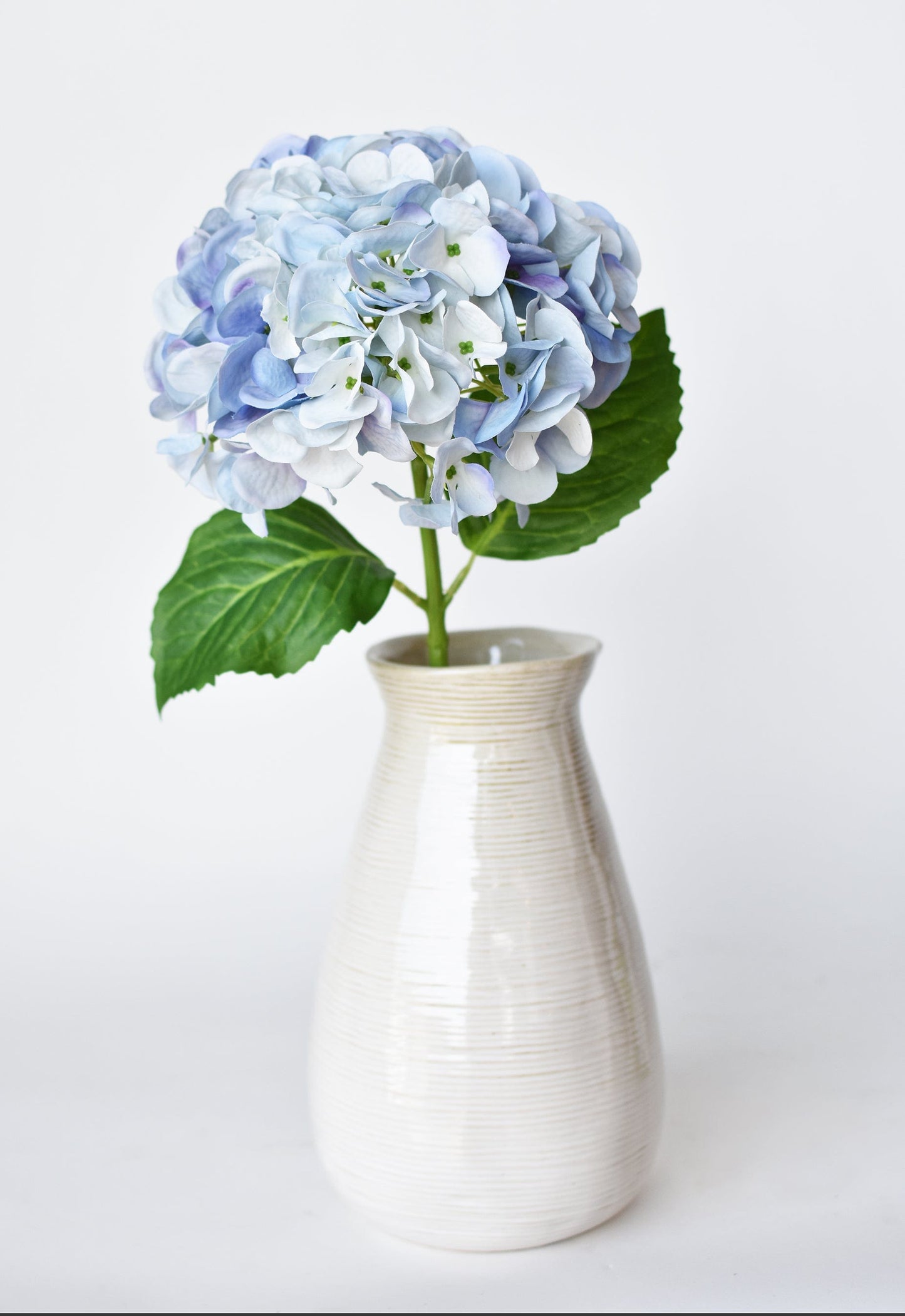 Real Touch Blue & Purple Hydrangea Stem, 19"