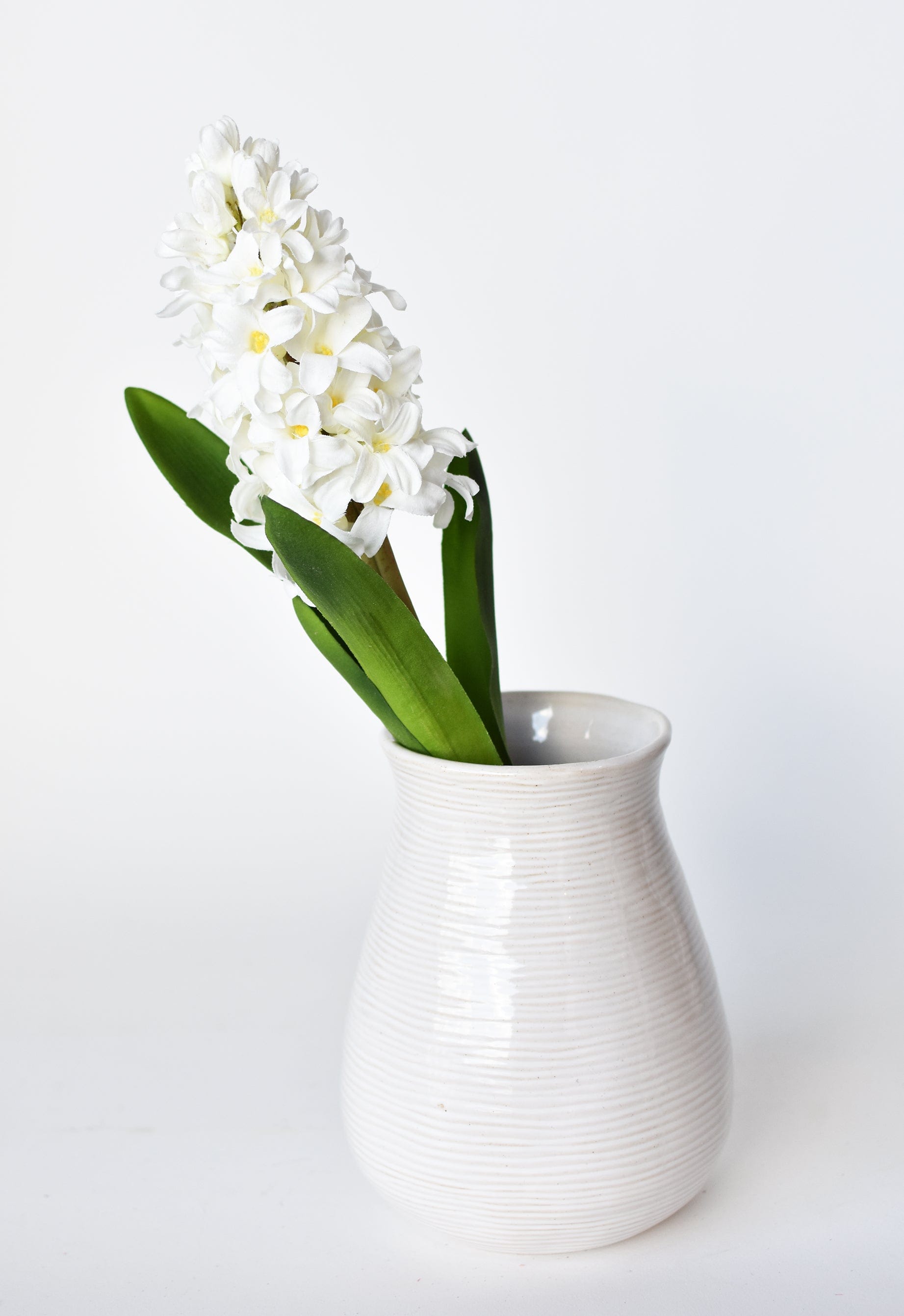 Hyacinth Stem, 12.5", White