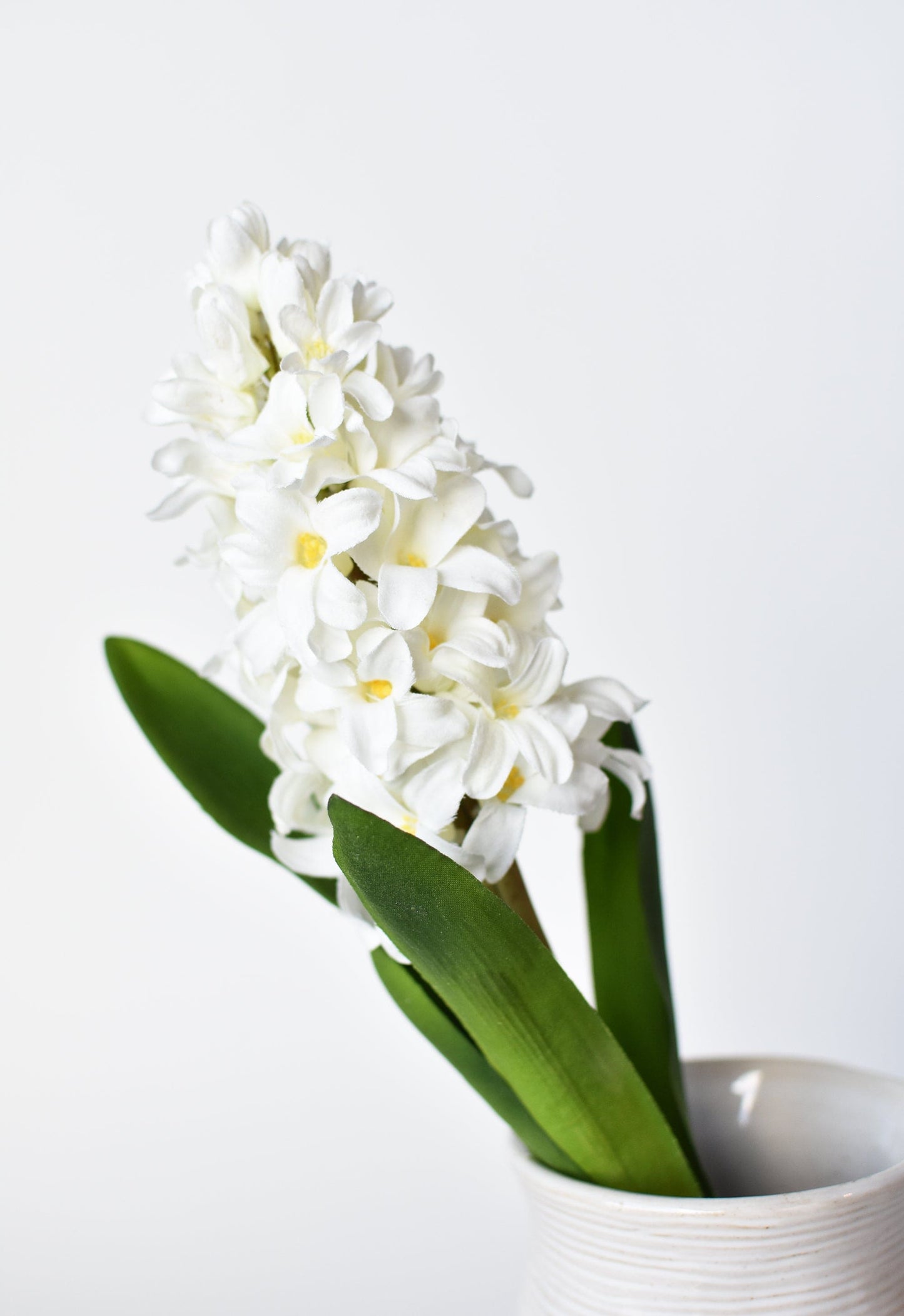 Hyacinth Stem, 12.5", White