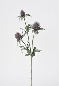 Green and Lavender Thistle Stem, 17"