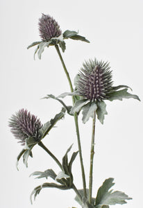 Green and Lavender Thistle Stem, 17"