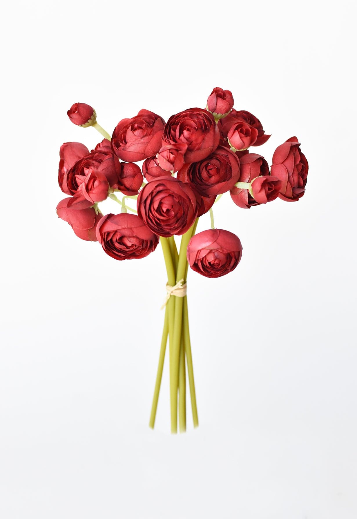 Ranunculus Stem Bundle, 10", Dark Red