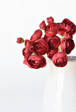 Load image into Gallery viewer, Dark Red Ranunculus Bundle, 10&quot;
