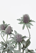 Load image into Gallery viewer, Green and Lavender Thistle Stem, 17&quot;
