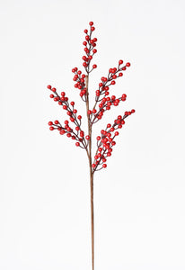 34" Faux Water Resistant Berry Branch Stem