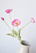Load image into Gallery viewer, 24&quot; Faux Pink Poppy Stem
