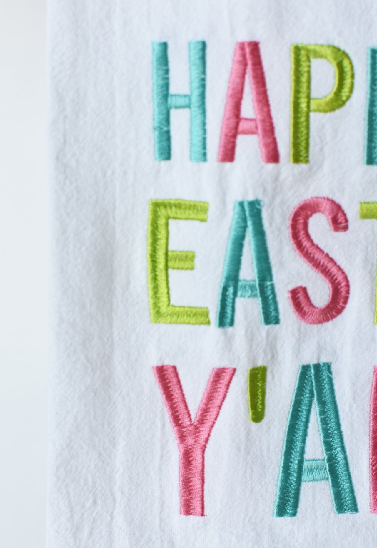 "Happy Easter Y'all" Kitchen Towel