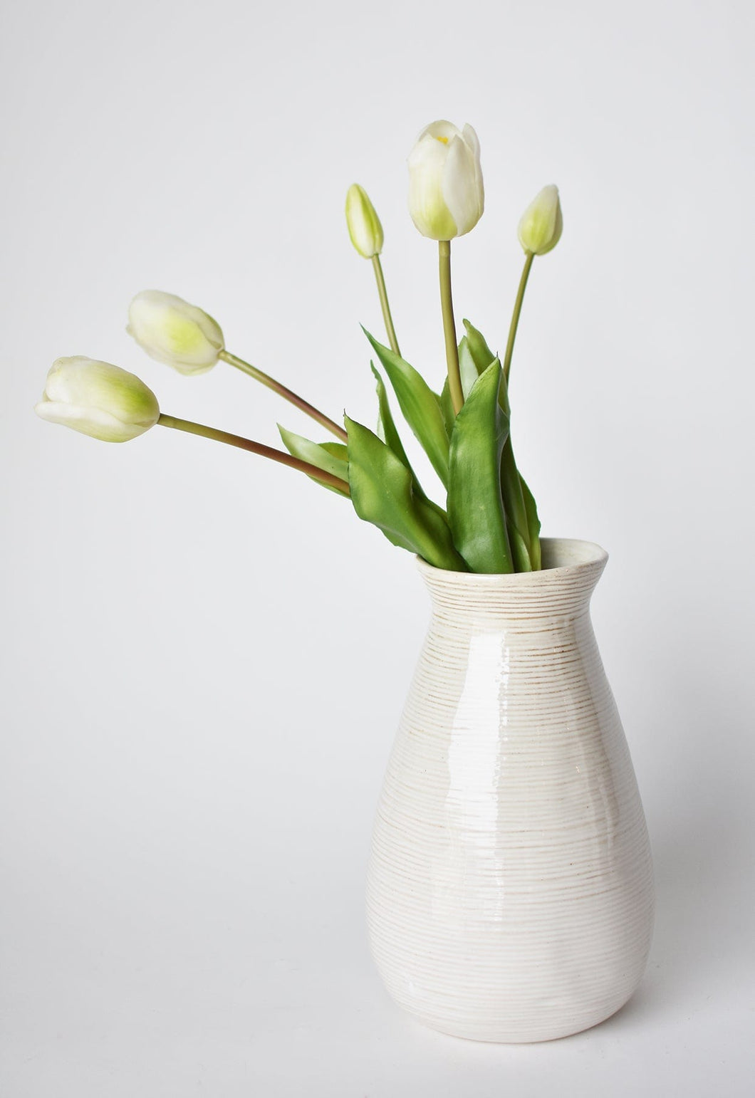 Tulip Stem Bundle White Green, 18