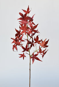 27" Faux Japanese Maple Leaf Stem