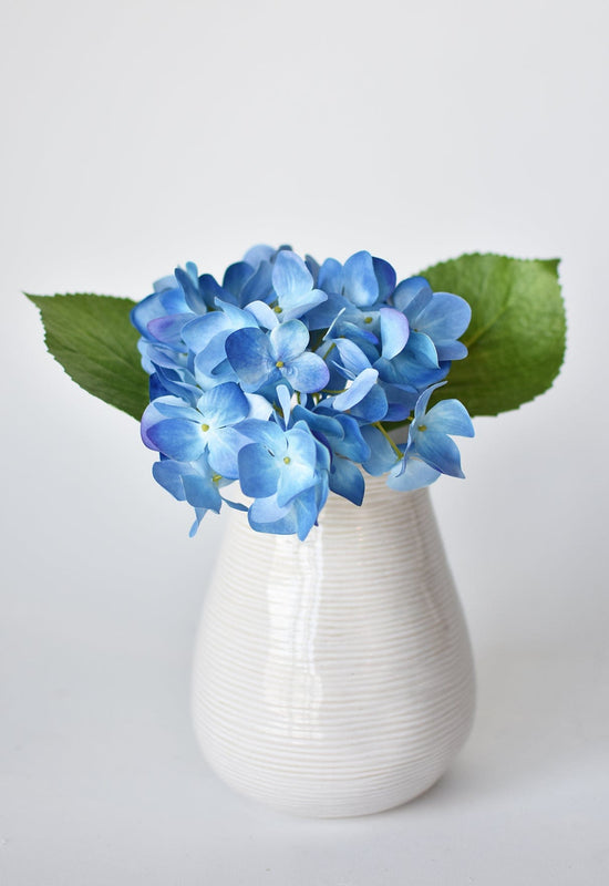 Hydrangea Stem, 10", Blue & Purple