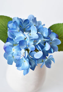 Blue and Purple Hydrangea Stem, 10"