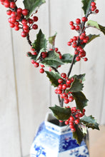 Load image into Gallery viewer, Holly with Berry Stem, 33&quot;
