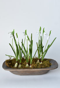 Standing Snowdrop with Bulb, 10"