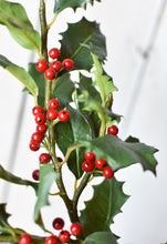 Load image into Gallery viewer, 28&quot; Faux Red Holly Stem
