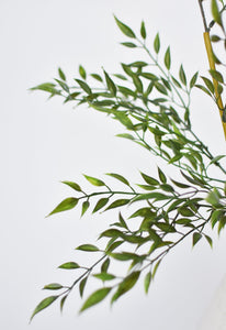 27" Faux Mini Bamboo Leaf Stem