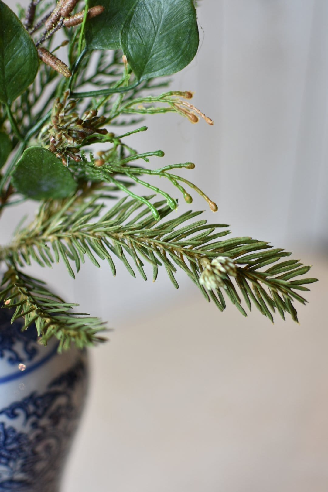 Mixed Pine Greenery Stem, 16"