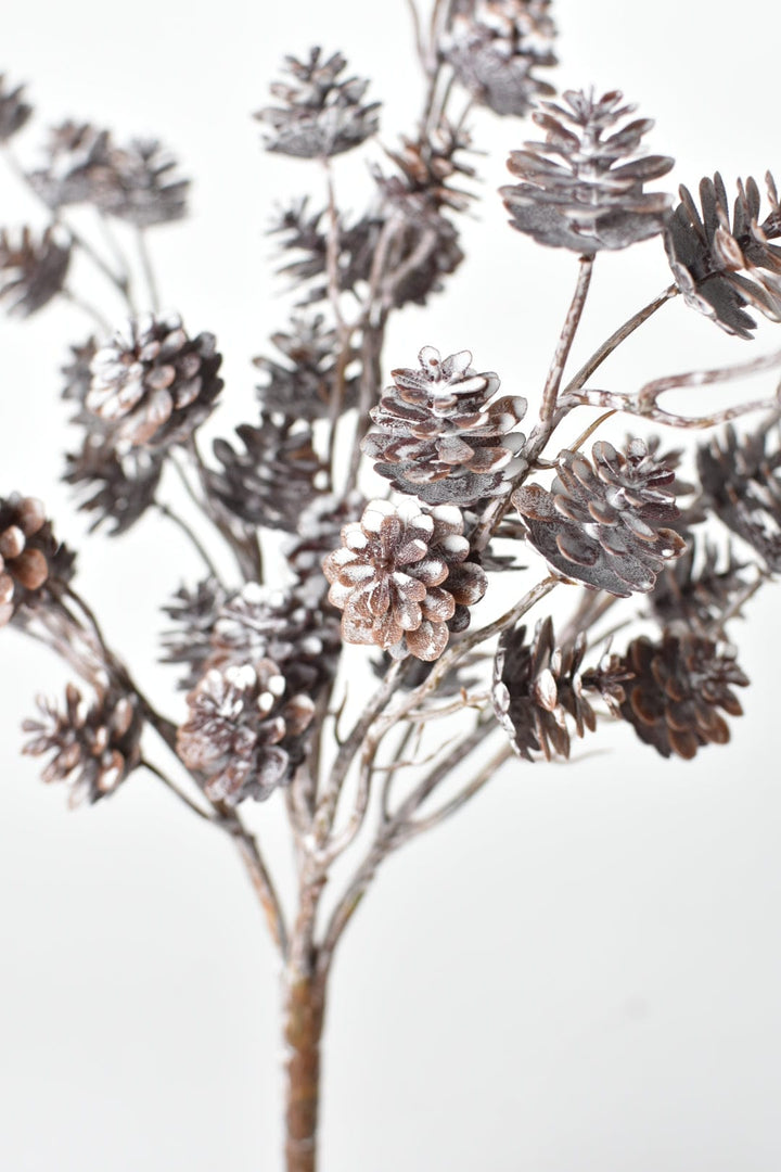 Frosted Pinecone Bush, 15"