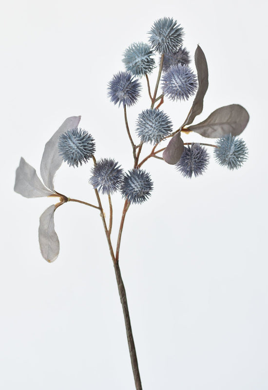 Globe Thistle Stem, 19", Dusty Blue